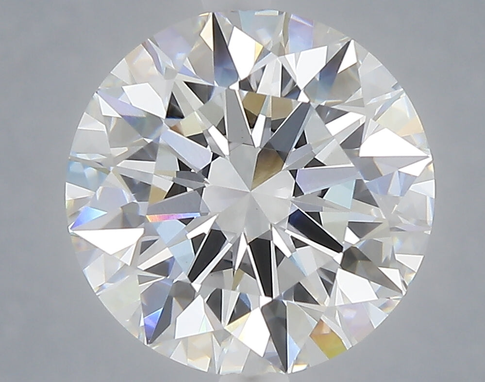 5.07 carat round lab grown diamond E color VVS2 clarity