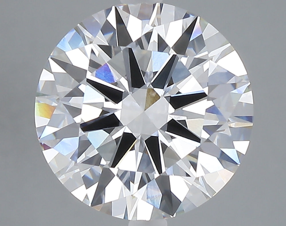 5.02 carat round lab grown diamond D color VVS2 clarity
