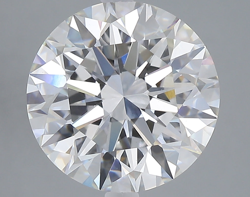 5.06 carat round lab grown diamond E color VVS2 clarity