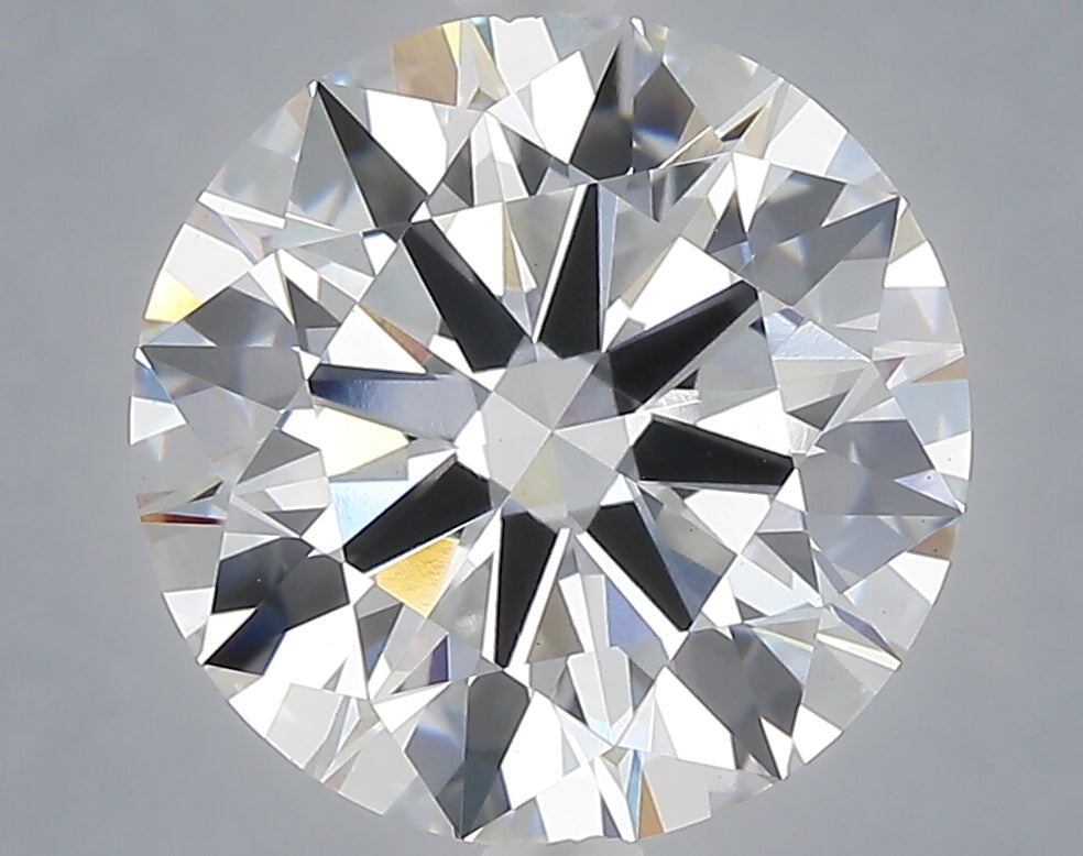 5.02 carat round lab grown diamond F color VS1 clarity