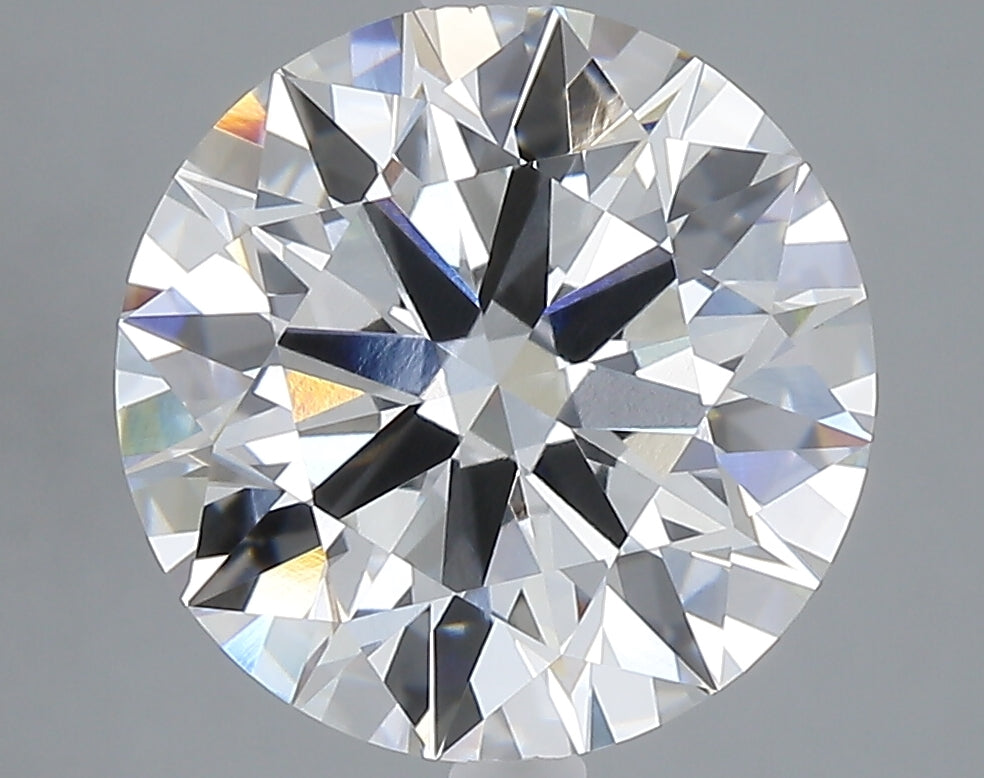 5.01 carat round lab grown diamond F color VVS2 clarity