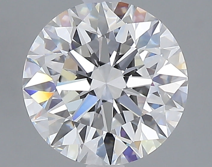 2.01 carat round lab grown diamond E color VVS2 clarity