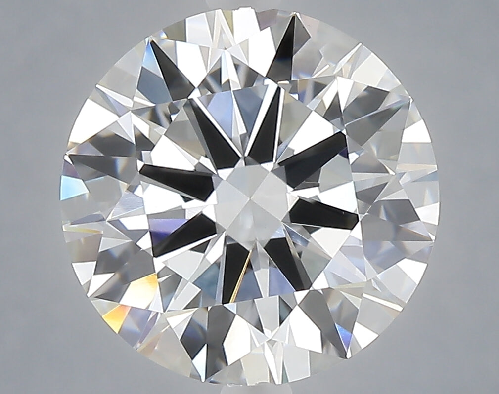 5.03 carat round lab grown diamond F color VVS2 clarity