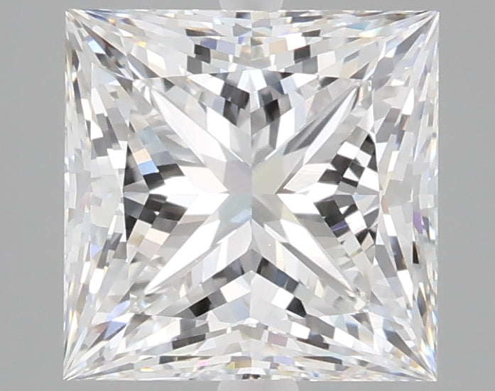 3.01 carat princess lab grown diamond E color VVS2 clarity