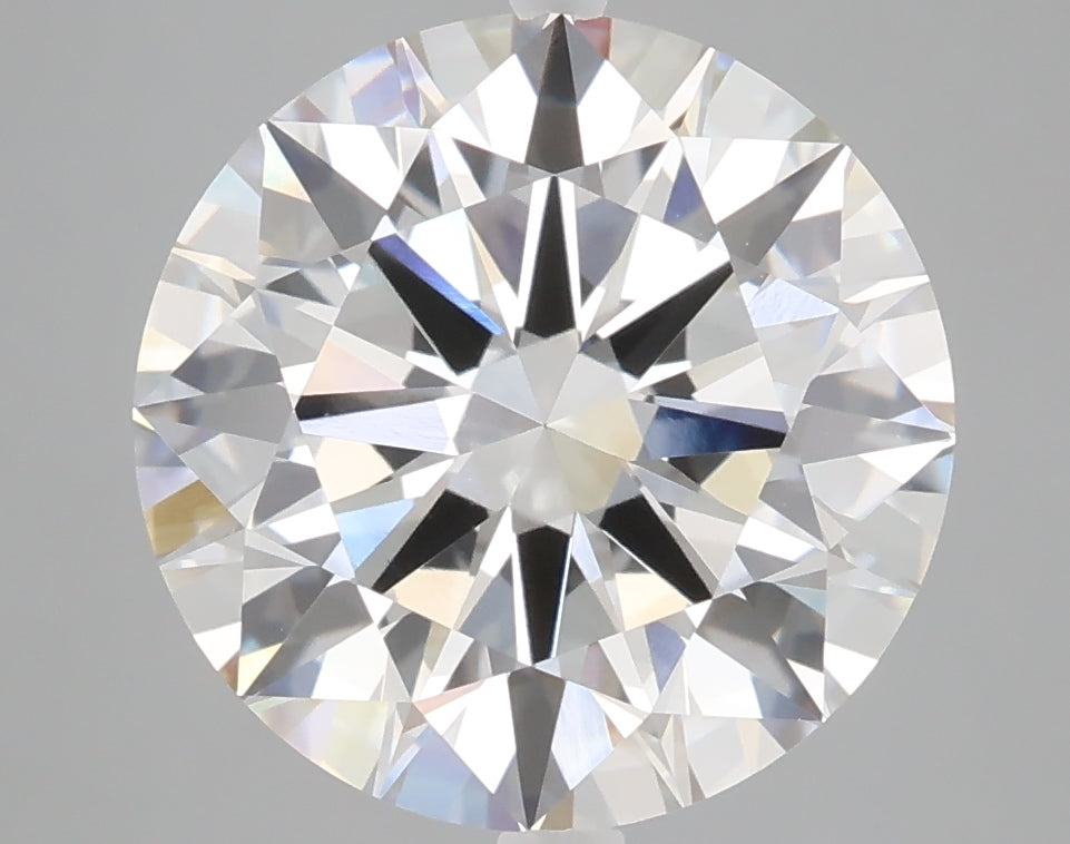 5.10 carat round lab grown diamond F color VVS2 clarity