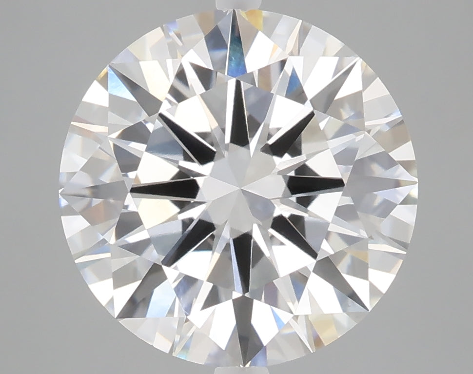 5.04 carat round lab grown diamond E color VVS2 clarity
