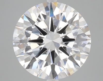5.04 carat round lab grown diamond E color VVS2 clarity