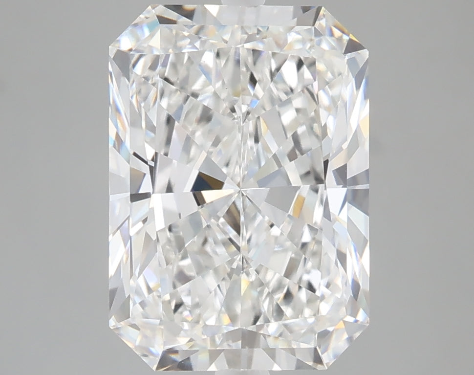 4.10 carat radiant lab grown diamond E color VS1 clarity