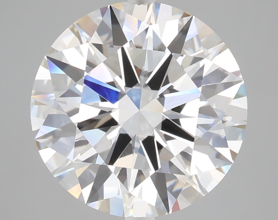 5.03 carat round lab grown diamond E color VVS2 clarity