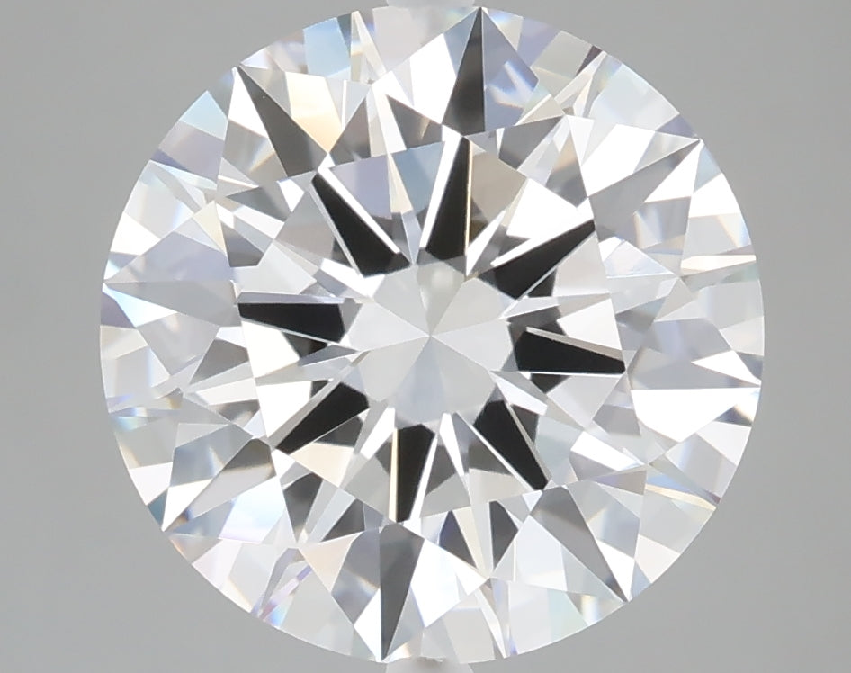 5.06 carat round lab grown diamond E color VVS2 clarity