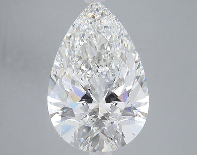 7.28 carat pear lab grown diamond F color VS1 clarity