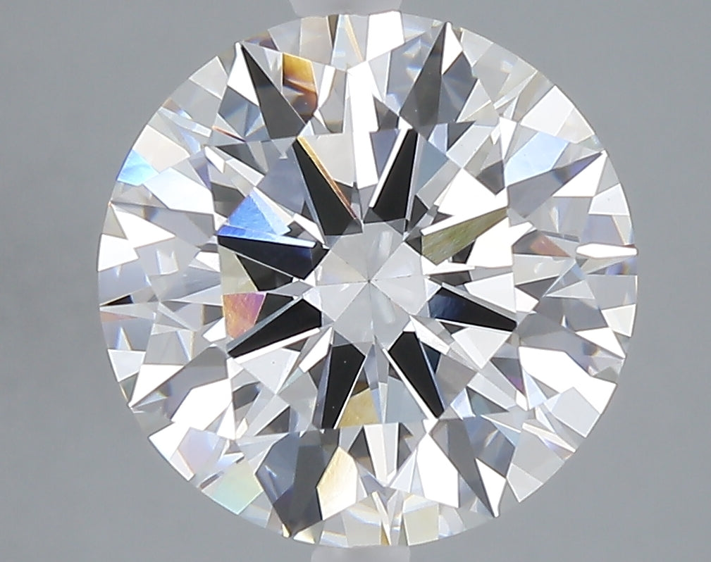 5.04 carat round lab grown diamond E color VVS2 clarity
