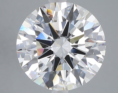 5.04 carat round lab grown diamond E color VVS2 clarity