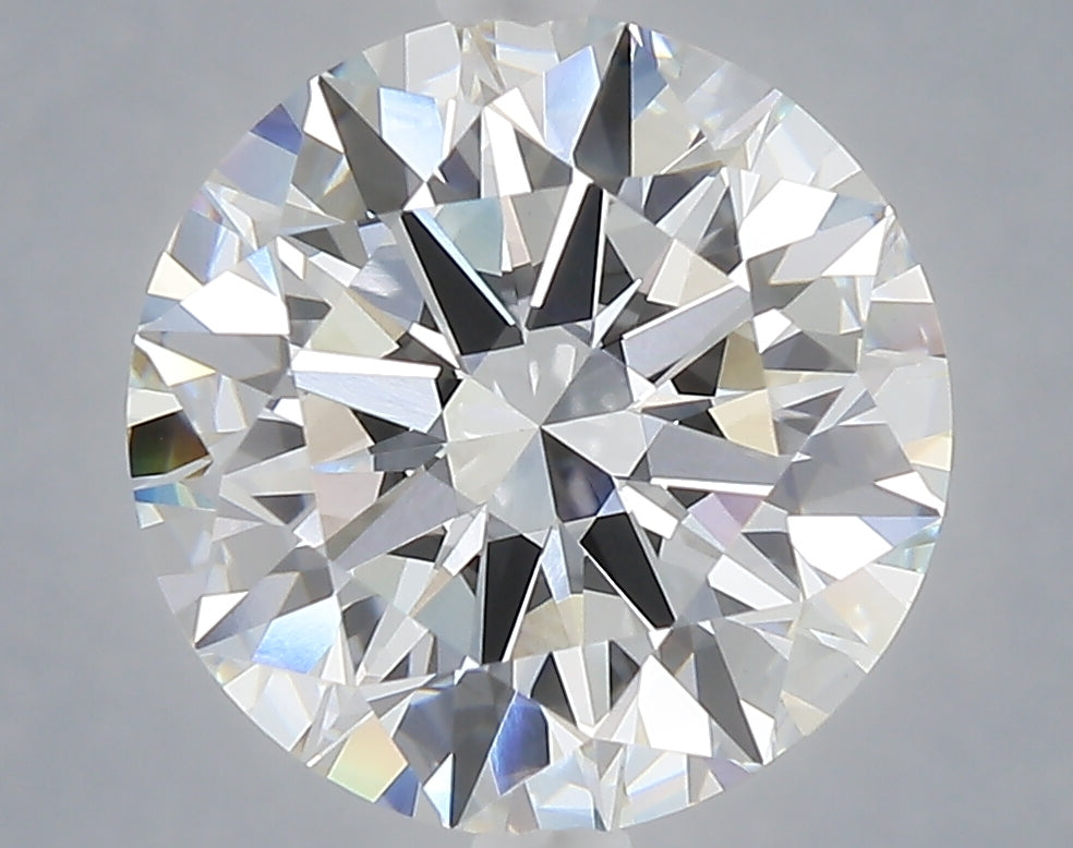 5.00 carat round lab grown diamond E color VVS2 clarity