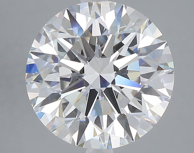 5.01 carat round lab grown diamond E color VVS2 clarity