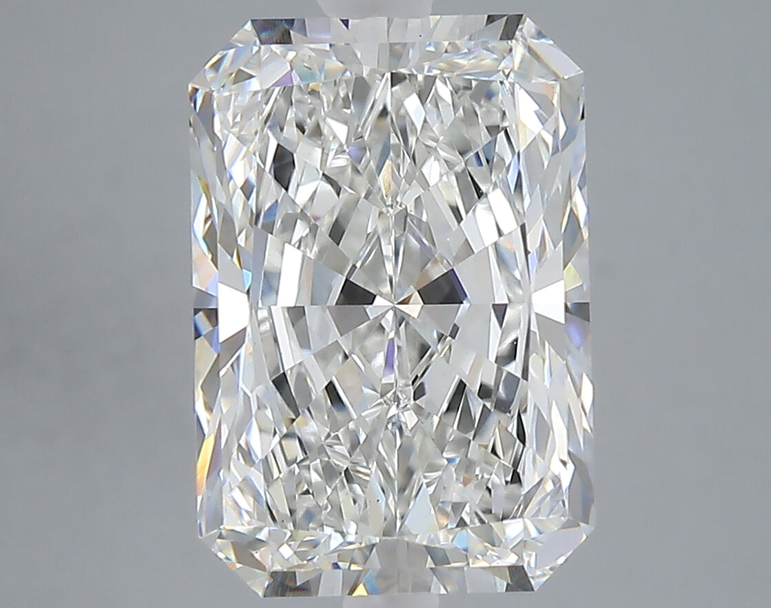 5.03 carat radiant lab grown diamond F color VVS2 clarity