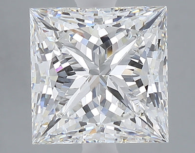 3.09 carat princess lab grown diamond E color VS1 clarity