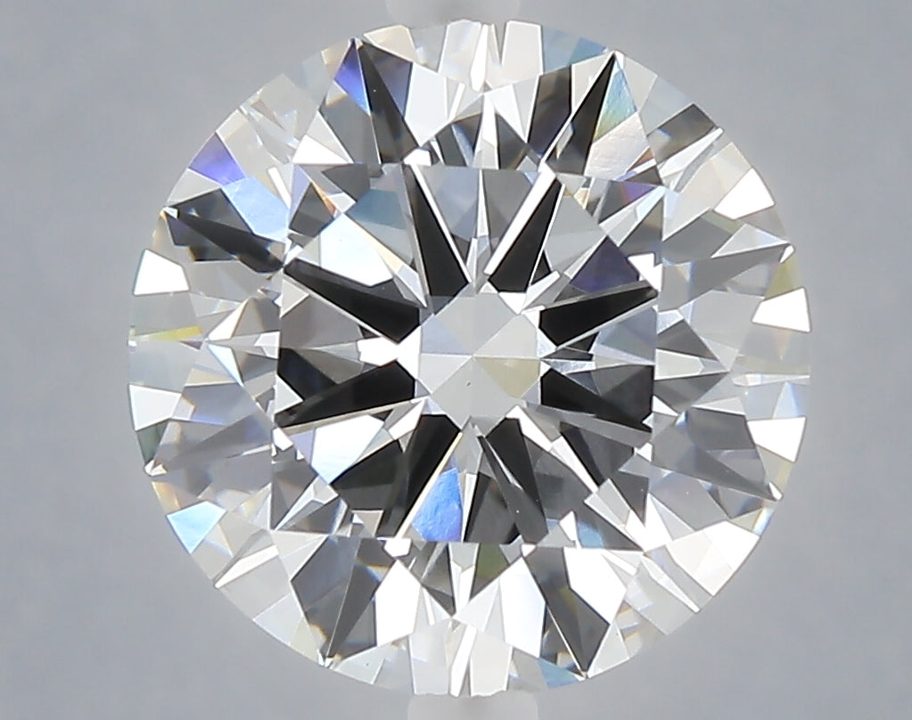 5.01 carat round lab grown diamond F color VVS2 clarity