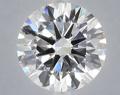 5.01 carat round lab grown diamond F color VVS2 clarity