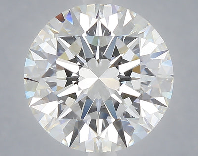 5.02 carat round lab grown diamond E color VVS2 clarity