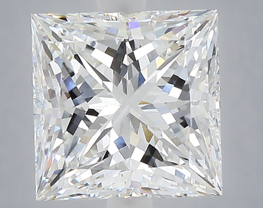 4.04 carat princess lab grown diamond E color VVS2 clarity