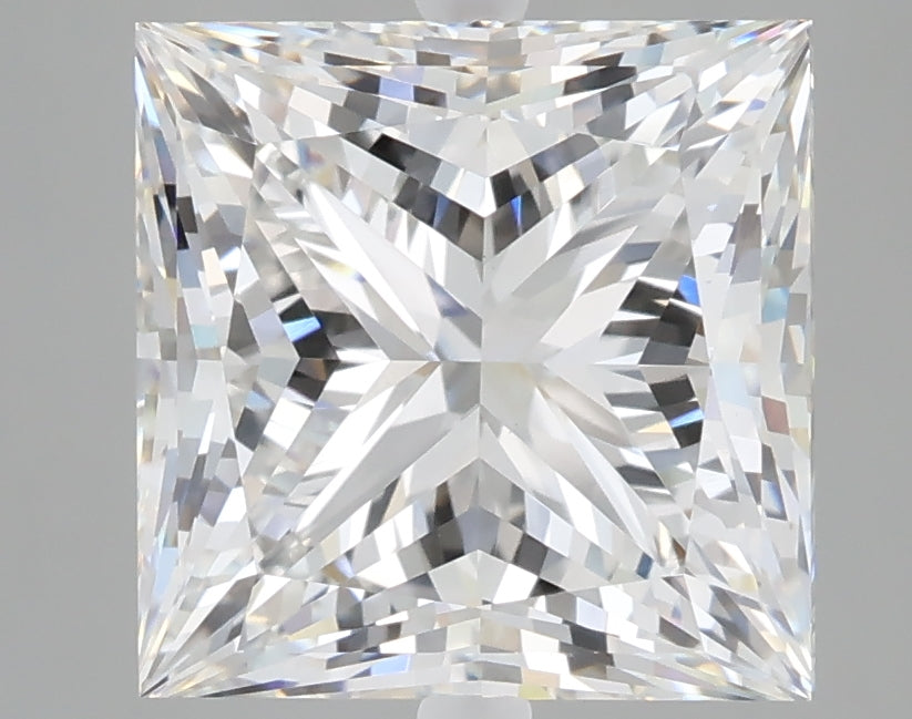 5.05 carat princess lab grown diamond F color VVS2 clarity