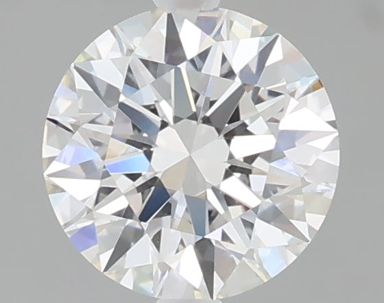 1.06 carat round lab grown diamond F color VVS2 clarity