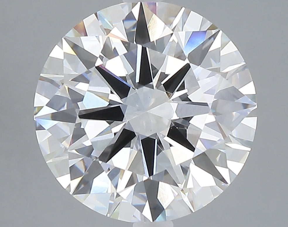 5.04 carat round lab grown diamond E color VVS2 clarity