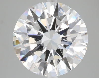 5.01 carat round lab grown diamond E color VS1 clarity