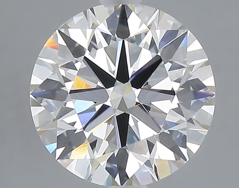 3.03 carat round lab grown diamond F color VVS2 clarity