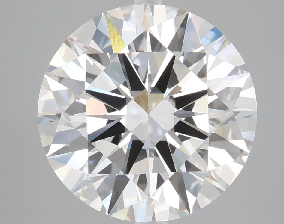 5.01 carat round lab grown diamond F color VVS2 clarity
