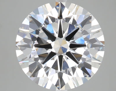 5.02 carat round lab grown diamond E color VVS2 clarity