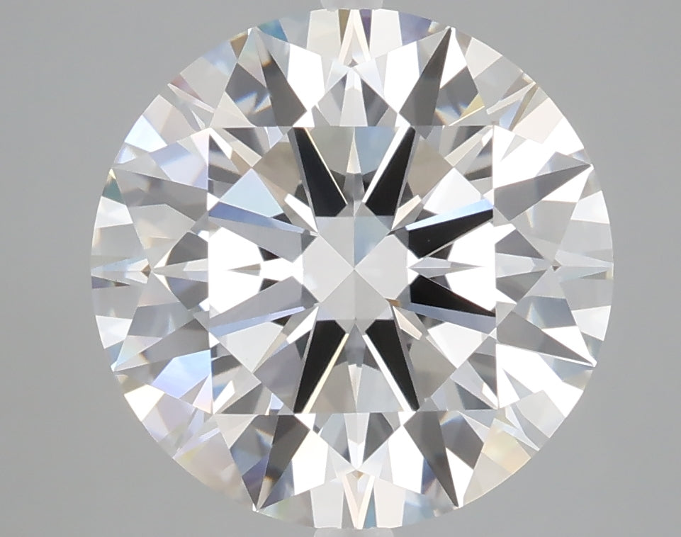 5.07 carat round lab grown diamond F color VVS2 clarity