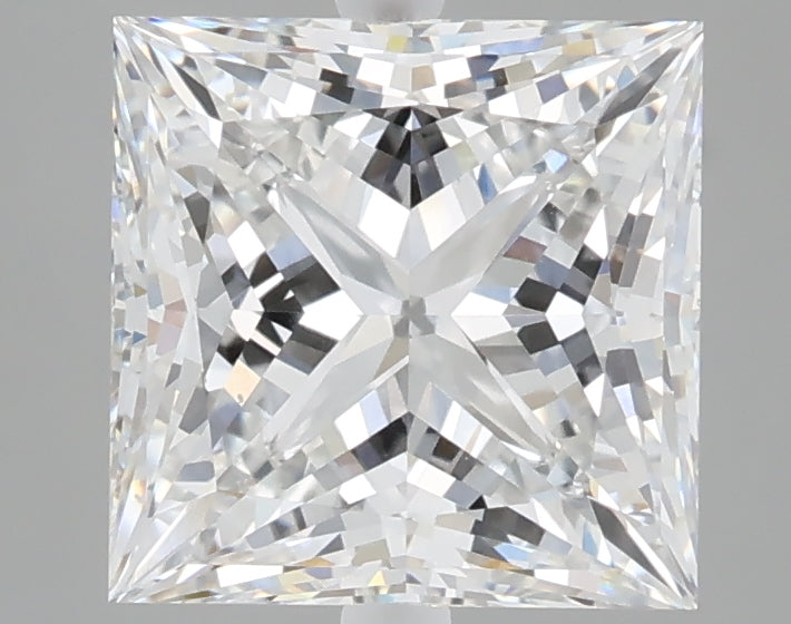 3.04 carat princess lab grown diamond E color VS1 clarity