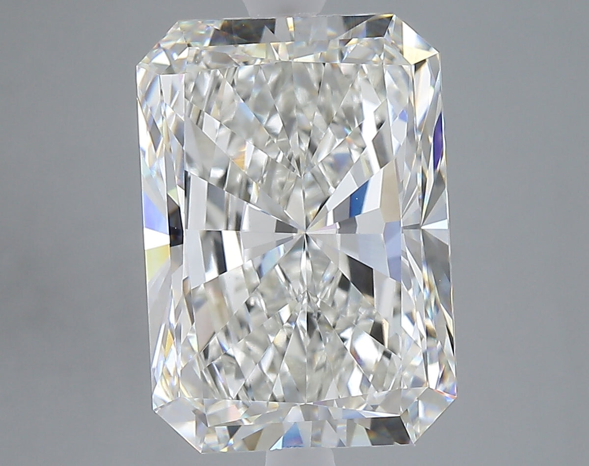 7.01 carat radiant lab grown diamond F color VVS2 clarity