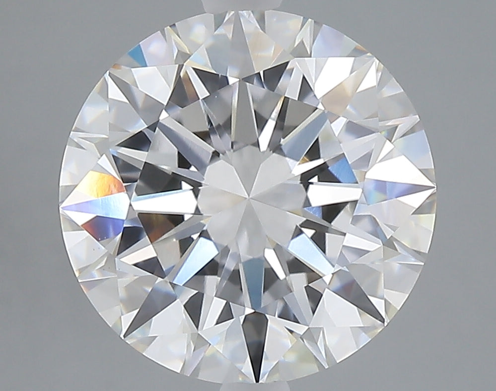 5.02 carat round lab grown diamond E color VVS2 clarity