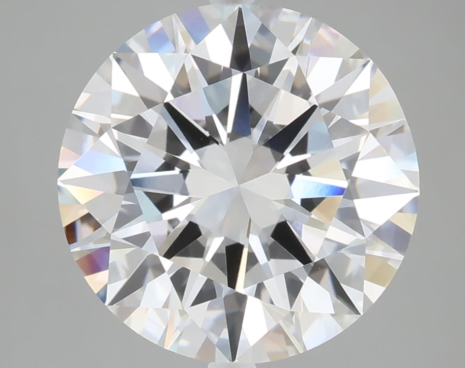 5.04 carat round lab grown diamond E color VVS2 clarity
