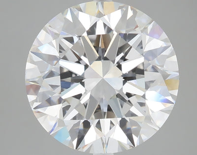 5.07 carat round lab grown diamond E color VVS2 clarity