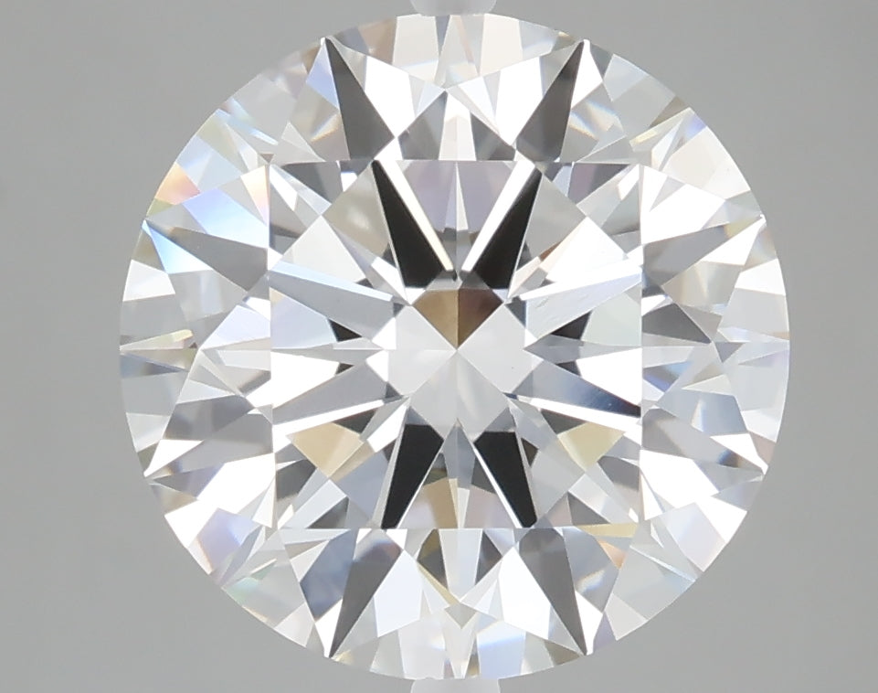 5.00 carat round lab grown diamond F color VVS2 clarity