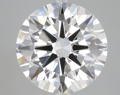 5.04 carat round lab grown diamond F color VVS2 clarity
