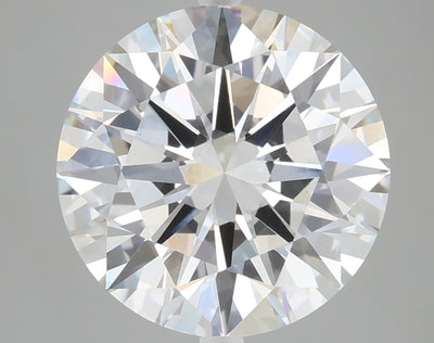 5.08 carat round lab grown diamond F color VS1 clarity