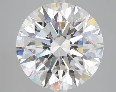 5.02 carat round lab grown diamond F color VVS2 clarity