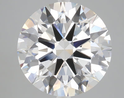 5.08 carat round lab grown diamond E color VS1 clarity