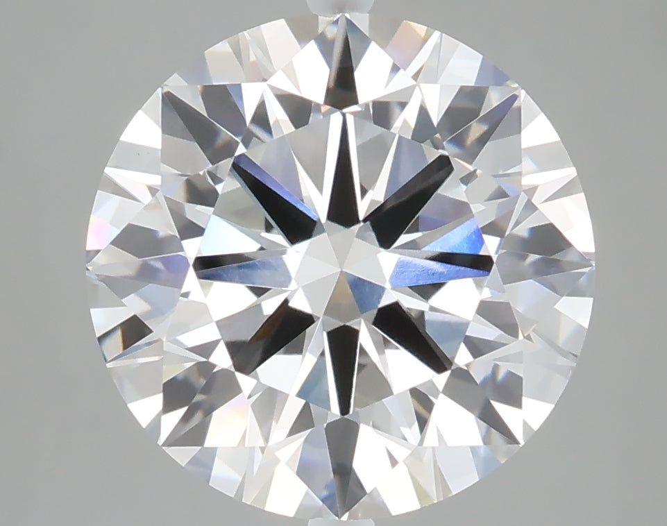 5.06 carat round lab grown diamond F color VVS2 clarity