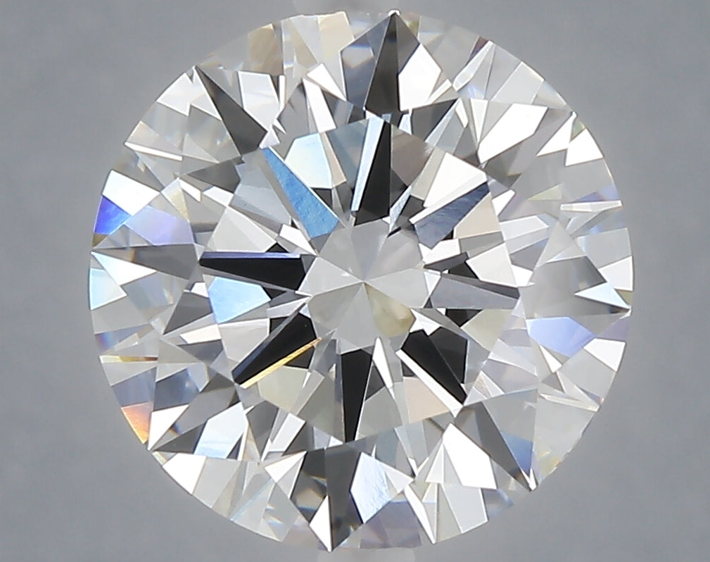 5.21 carat round lab grown diamond E color VVS2 clarity
