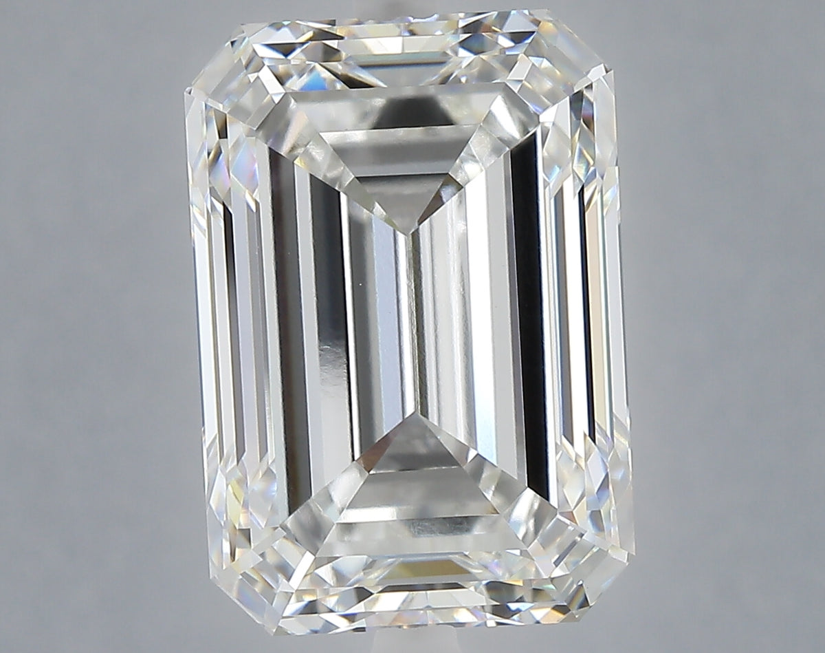 10.50 carat emerald lab grown diamond F color VVS2 clarity