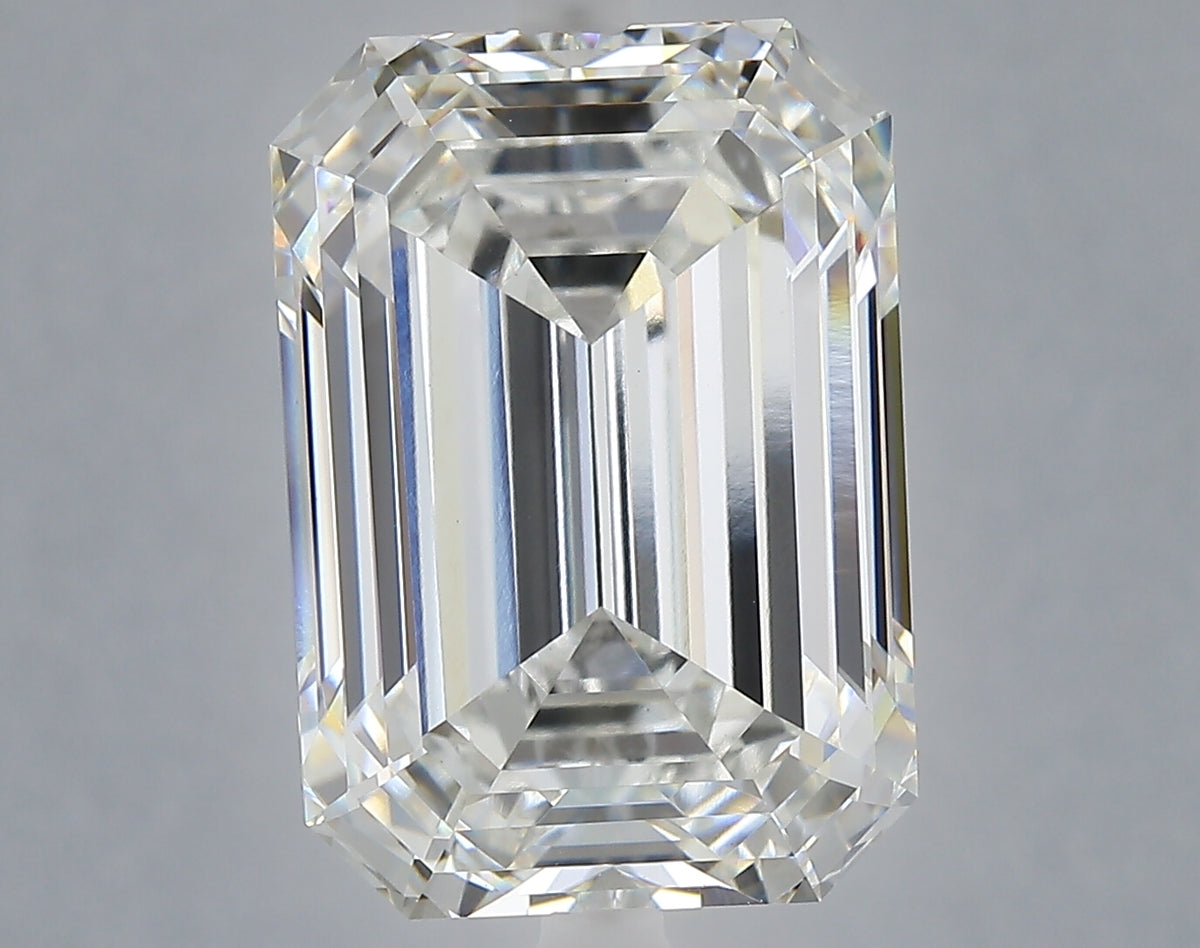 10.03 carat emerald lab grown diamond F color VS1 clarity