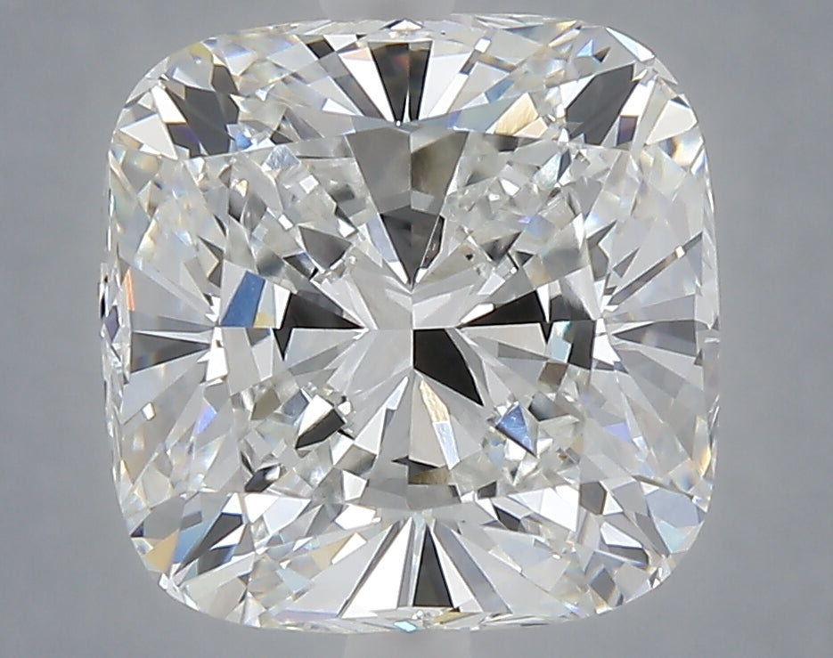 5.28 carat cushion lab grown diamond E color VVS2 clarity