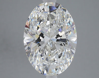 4.51 carat oval lab grown diamond F color VS1 clarity