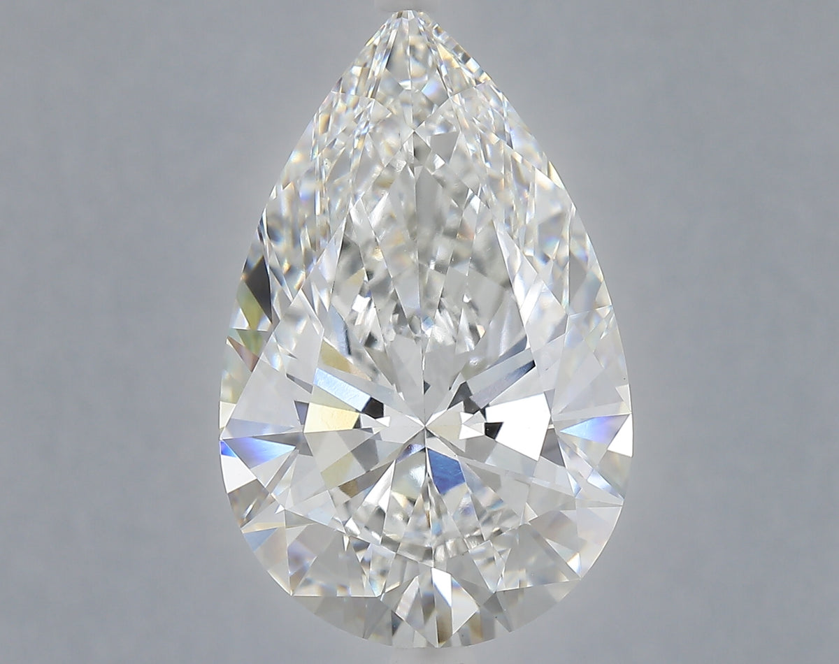 10.09 carat pear lab grown diamond E color VVS2 clarity